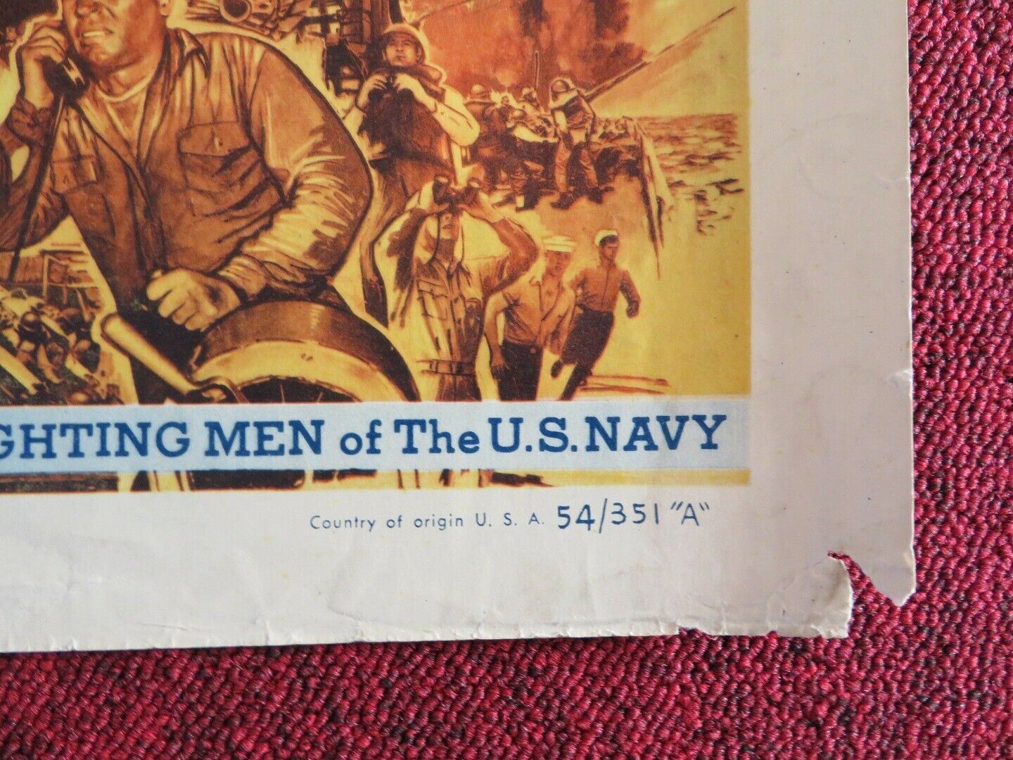 RETURN FROM THE SEA US HALF SHEET (22"x 28") POSTER JAN STERLING 1954 Movie posters