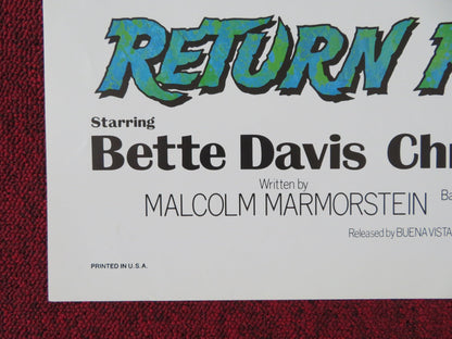 RETURN FROM WITCH MOUNTAIN FOLDED US ONE SHEET POSTER BETTE DAVIS C. LEE 1978 Rendezvous Cinema Movie posters