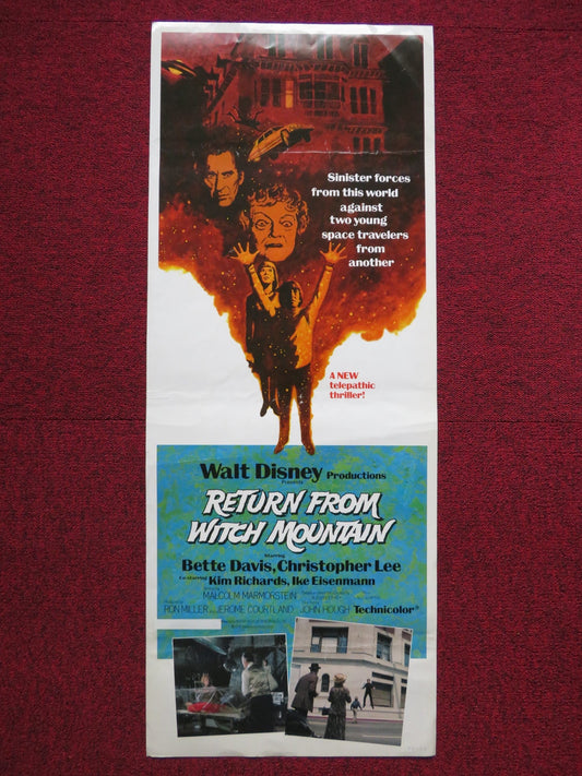 RETURN FROM WITCH MOUNTAIN US INSERT (14"x 36") POSTER BETTE DAVIS C. LEE 1978 Rendezvous Cinema Movie posters