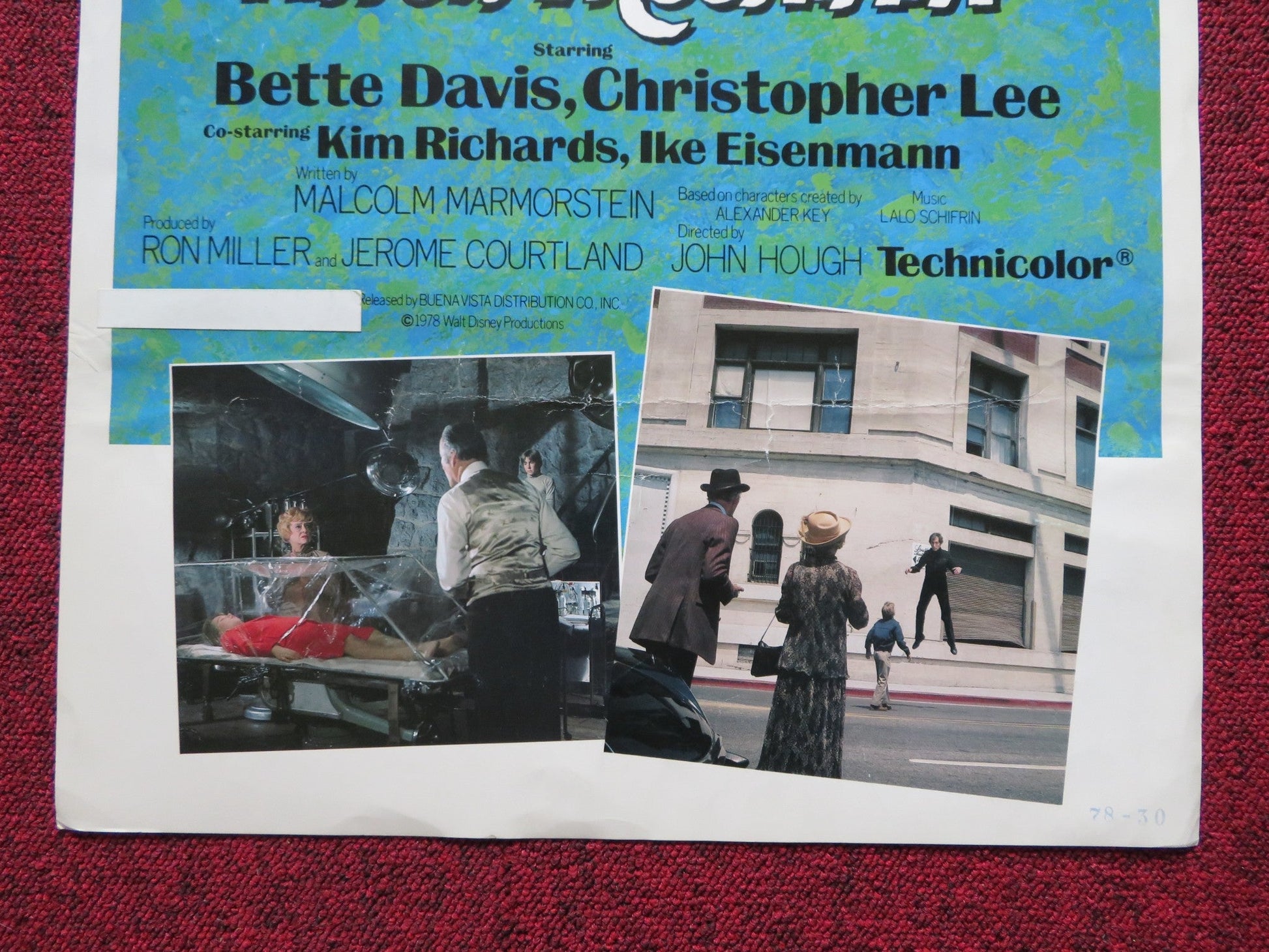 RETURN FROM WITCH MOUNTAIN US INSERT (14"x 36") POSTER BETTE DAVIS C. LEE 1978 Rendezvous Cinema Movie posters
