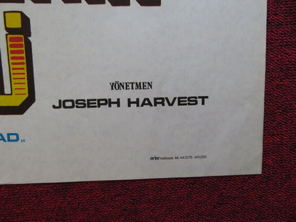 RETURN OF THE EVIL DEAD / BLIND DEAD SERIES PT 2 FOLDED TURKISH ONE SHEET POSTER Movie posters