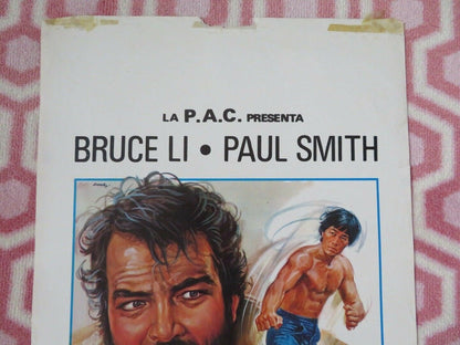 RETURN OF THE TIGER ITALIAN LOCANDINA (27.5"x 13") POSTER BRUCE LI PAUL SMITH - Rendezvous Cinema