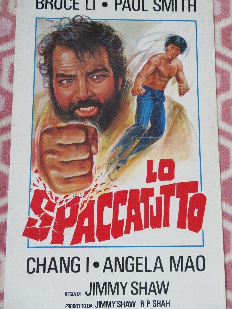 RETURN OF THE TIGER ITALIAN LOCANDINA (27.5"x 13") POSTER BRUCE LI PAUL SMITH - Rendezvous Cinema