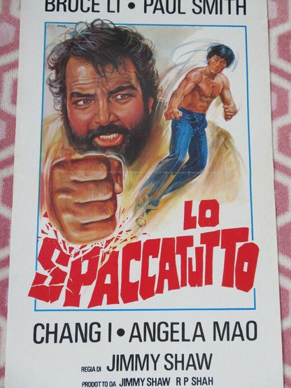 RETURN OF THE TIGER ITALIAN LOCANDINA (27.5"x 13") POSTER BRUCE LI PAUL SMITH - Rendezvous Cinema