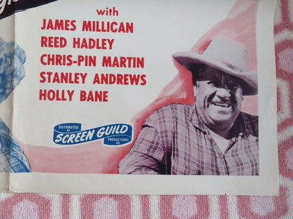 RETURN OF WILD FIRE / BLACK STALLON US ONE SHEET POSTER RICHARD ARLEN 1948 Movie posters