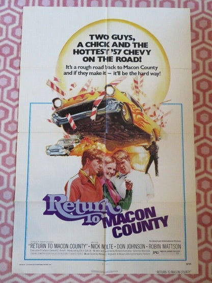 RETURN TO MACON COUNTRY US ONE SHEET POSTER NICK NOLTE DON JOHNSON 1975 Movie posters