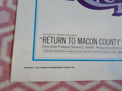 RETURN TO MACON COUNTRY US ONE SHEET POSTER NICK NOLTE DON JOHNSON 1975 Movie posters