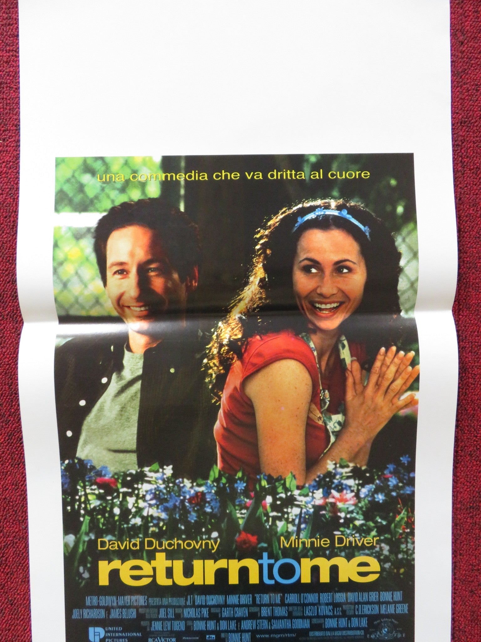 RETURN TO ME ITALIAN LOCANDINA POSTER DAVID DUCHOVNY MINNIE DRIVER 2000 Rendezvous Cinema Movie posters