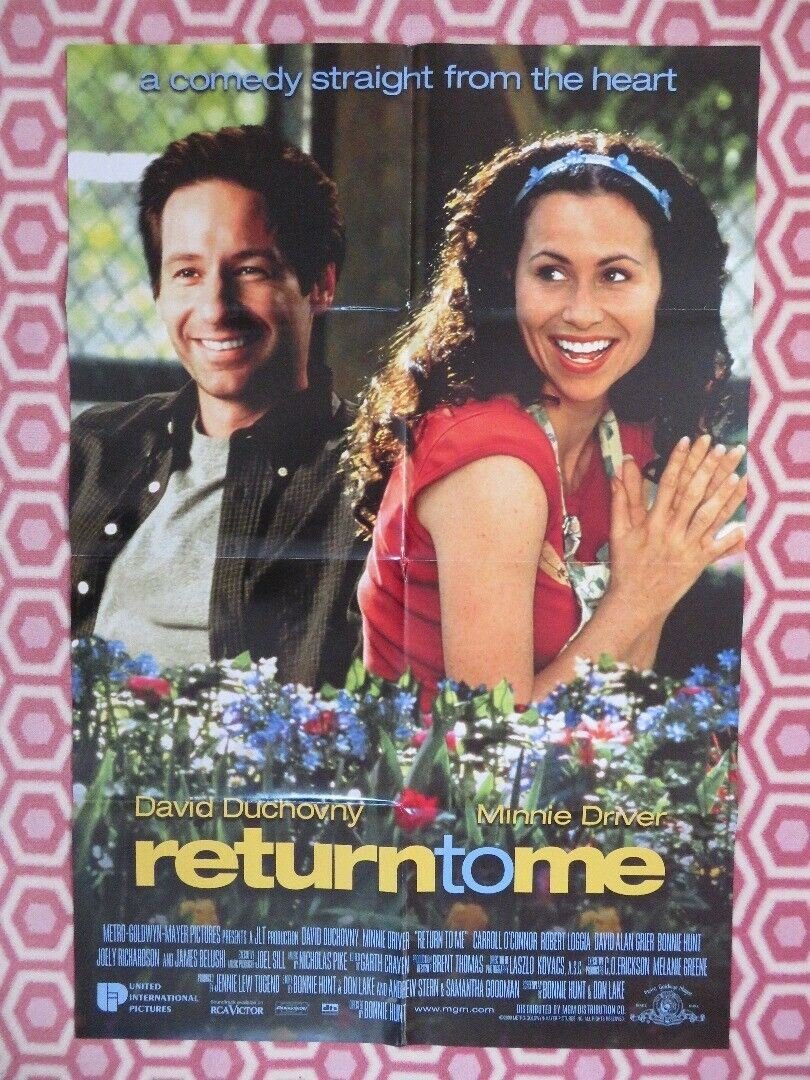RETURN TO ME US ONE SHEET (27 x 41) POSTER MINNIE DRIVER DAVID DUCHOVNY 2000 Rendezvous Cinema Movie posters