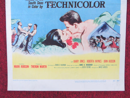 RETURN TO PARADISE US INSERT (14"x 36") POSTER GARY COOPER BARRY JONES 1953 Rendezvous Cinema Movie posters