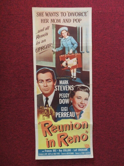 REUNION IN RENO US INSERT (14"x 36") POSTER MARK STEVENS PEGGY DOW 1951 Movie posters