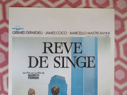 REVE DE SINGE/ Bye Bye Monkey BELGIUM (21"x14") POSTER GERARD DEPARDIEU 1978 Movie posters