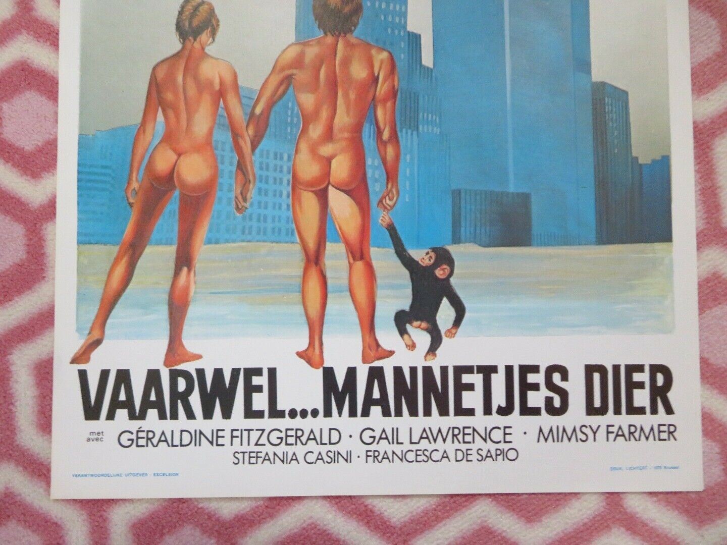 REVE DE SINGE/ Bye Bye Monkey BELGIUM (21"x14") POSTER GERARD DEPARDIEU 1978 Movie posters