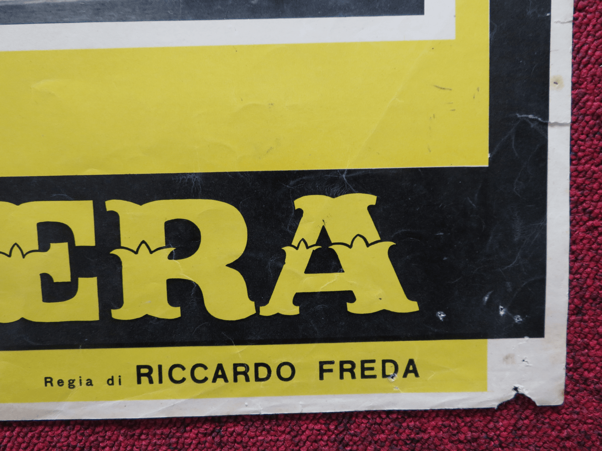 REVENGE OF BLACK EAGLE - A ITALIAN FOTOBUSTA POSTER ROSSANO BRAZZI 1951 Rendezvous Cinema Movie posters