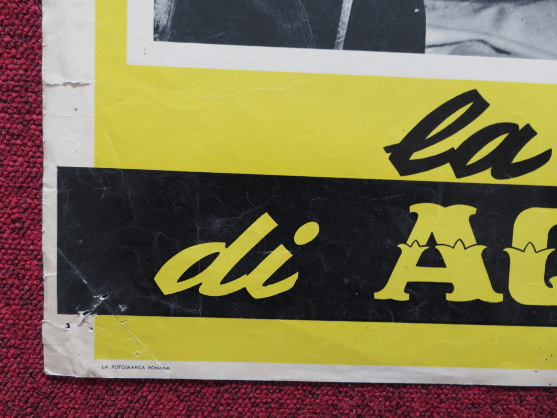 REVENGE OF BLACK EAGLE - A ITALIAN FOTOBUSTA POSTER ROSSANO BRAZZI 1951 Rendezvous Cinema Movie posters