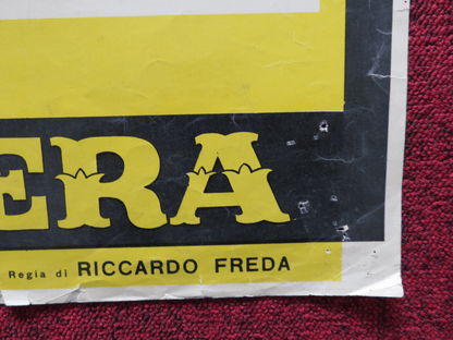 REVENGE OF BLACK EAGLE - B ITALIAN FOTOBUSTA POSTER ROSSANO BRAZZI 1951 Rendezvous Cinema Movie posters