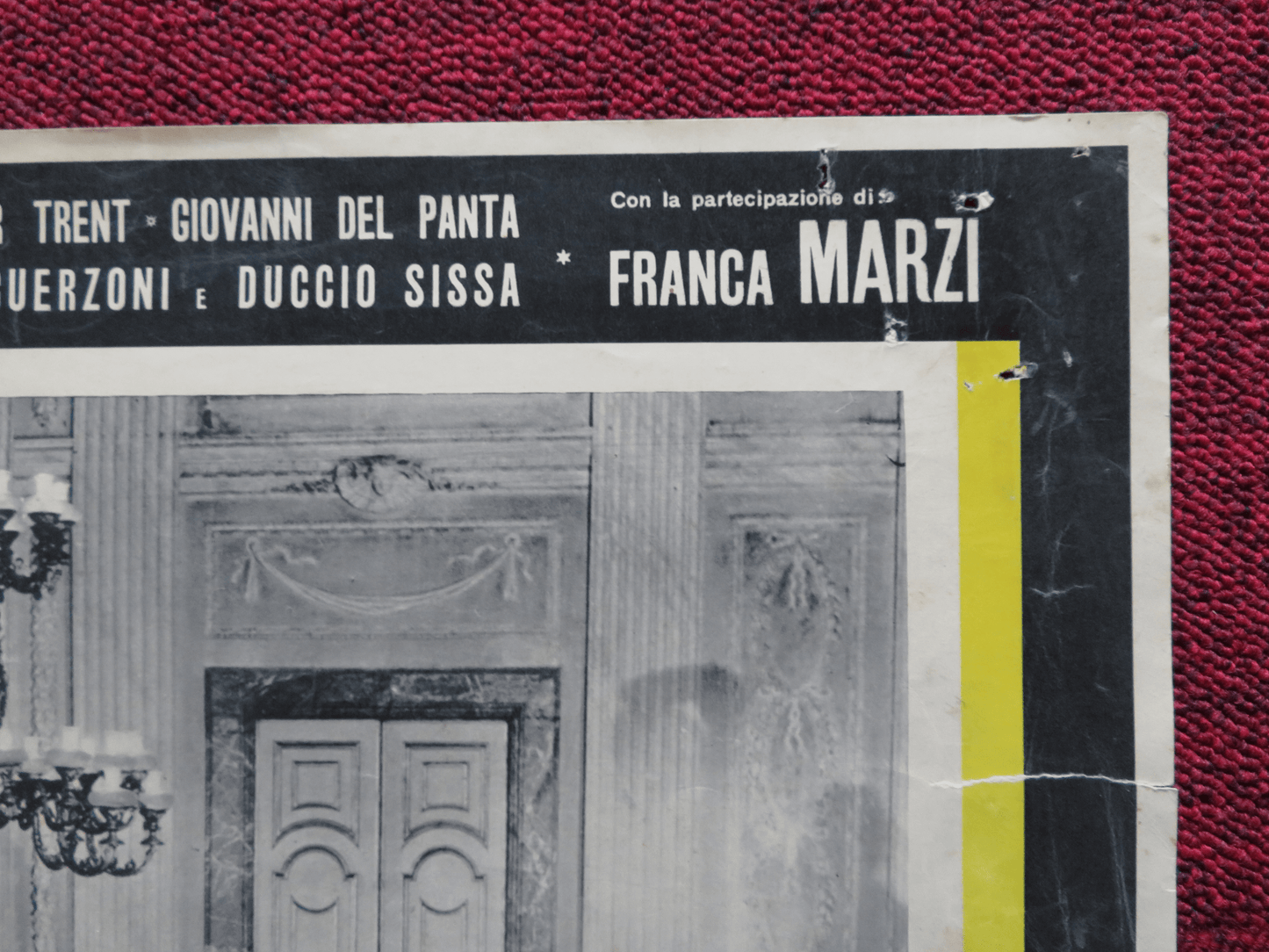 REVENGE OF BLACK EAGLE - B ITALIAN FOTOBUSTA POSTER ROSSANO BRAZZI 1951 Rendezvous Cinema Movie posters