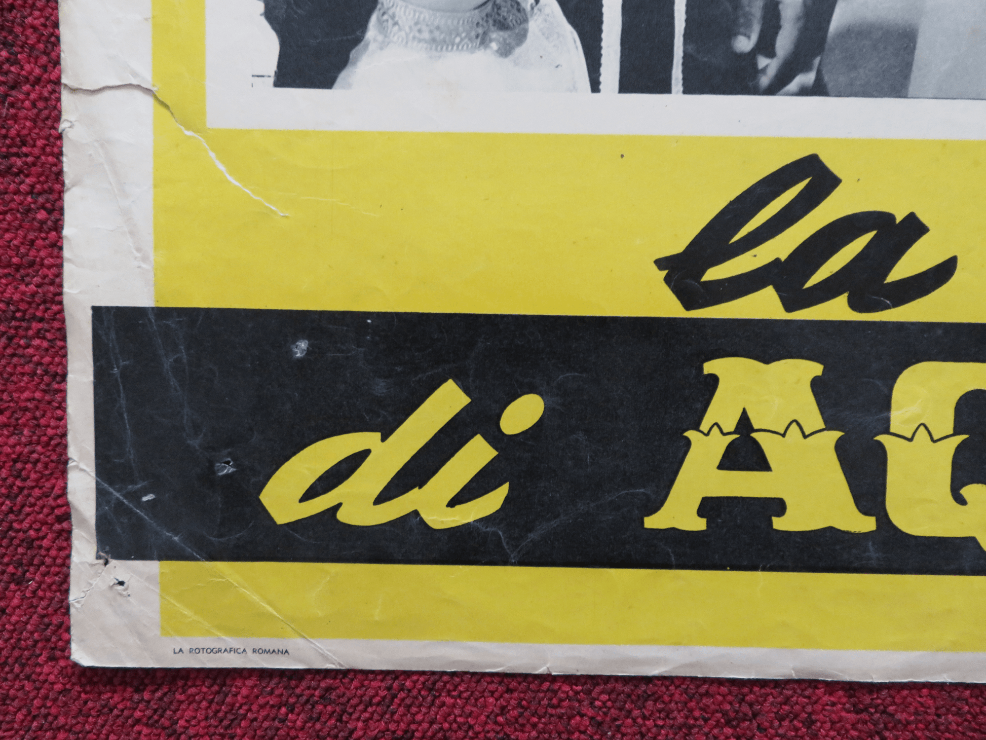 REVENGE OF BLACK EAGLE - B ITALIAN FOTOBUSTA POSTER ROSSANO BRAZZI 1951 Rendezvous Cinema Movie posters