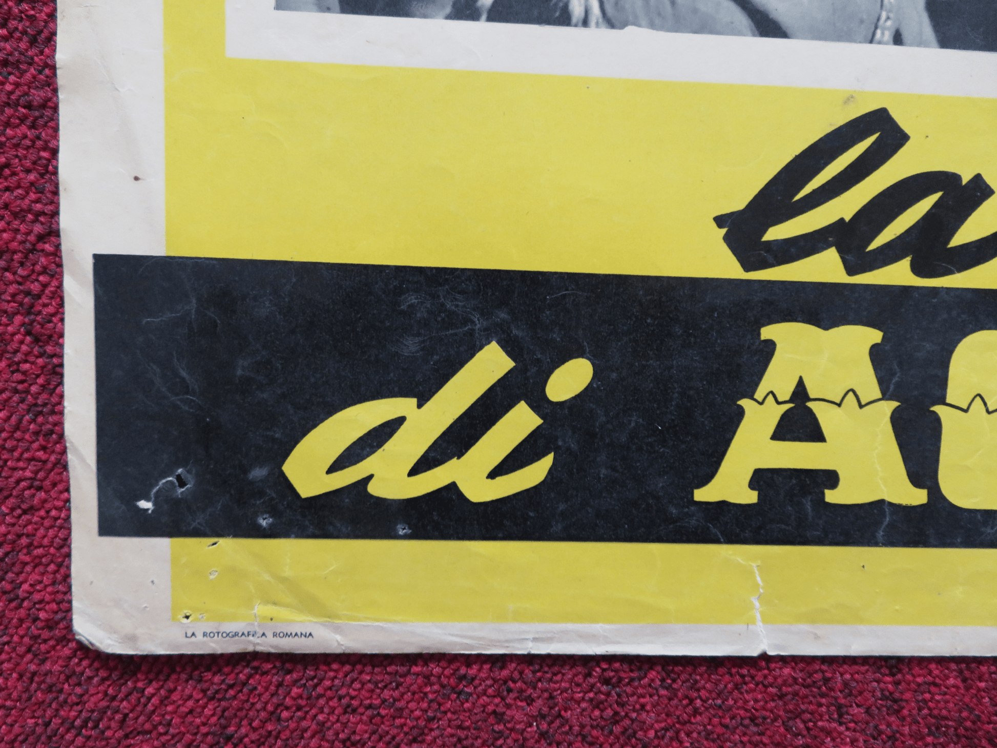 REVENGE OF BLACK EAGLE - C ITALIAN FOTOBUSTA POSTER ROSSANO BRAZZI 1951 Rendezvous Cinema Movie posters