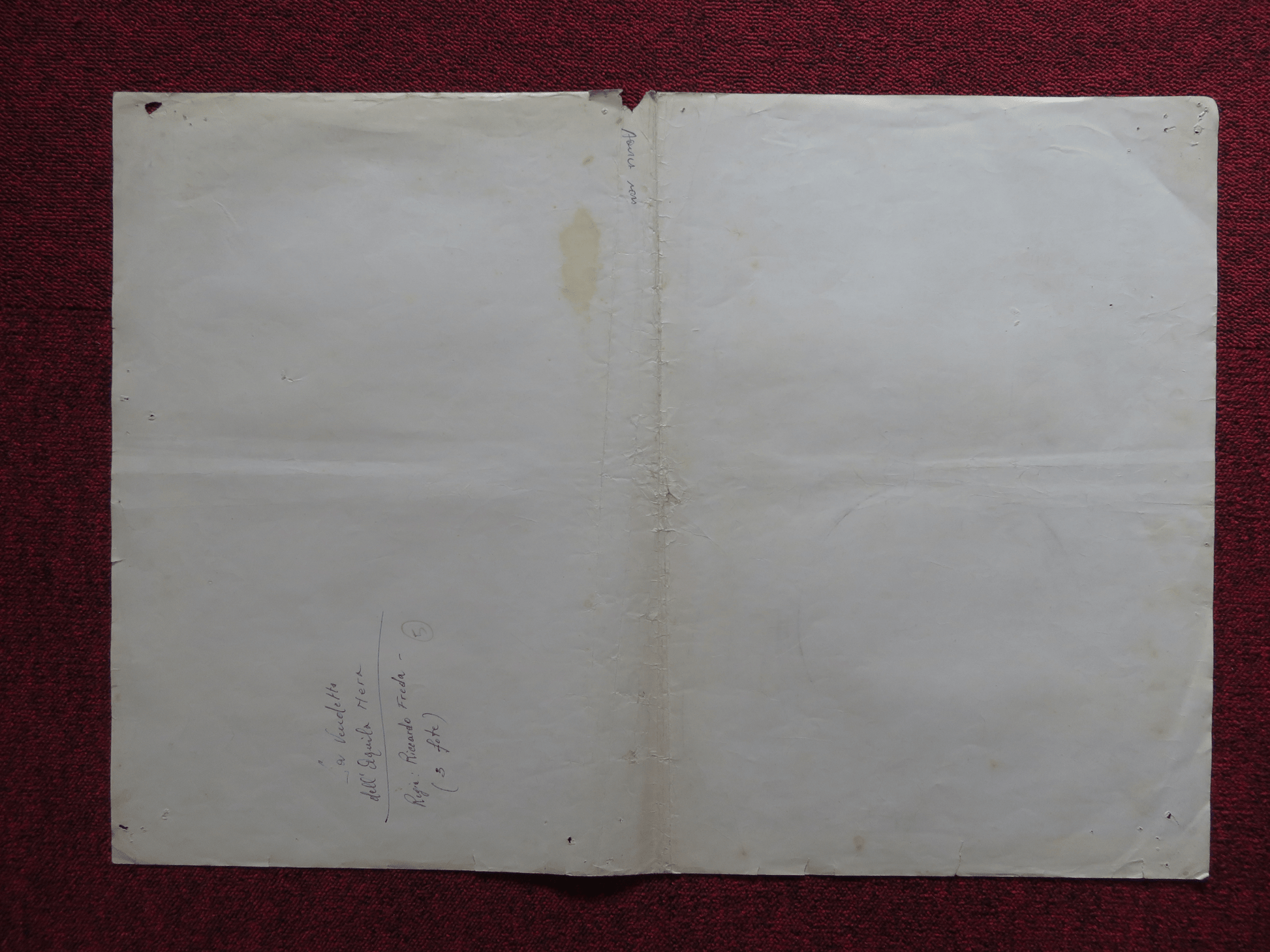 REVENGE OF BLACK EAGLE - C ITALIAN FOTOBUSTA POSTER ROSSANO BRAZZI 1951 Rendezvous Cinema Movie posters