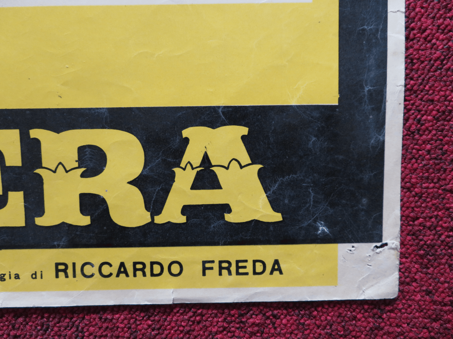 REVENGE OF BLACK EAGLE - C ITALIAN FOTOBUSTA POSTER ROSSANO BRAZZI 1951 Rendezvous Cinema Movie posters