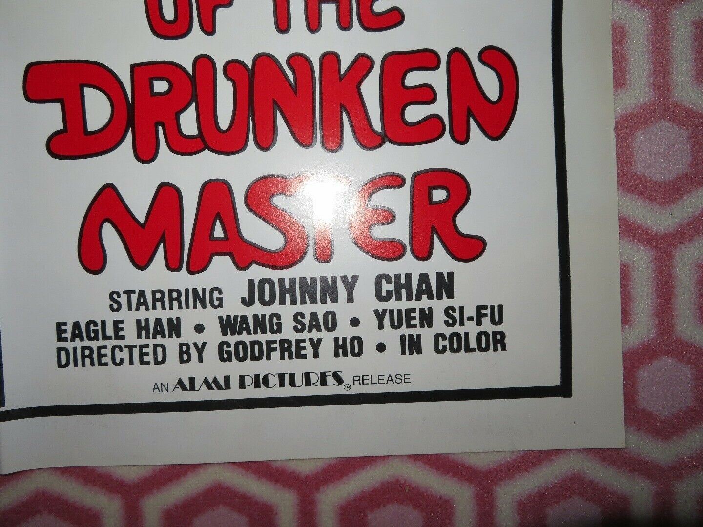 REVENGE OF THE DRUNKEN MASTER / DUEL OF THE DRAGONS US ONE SHEET POSTER 1984 Movie posters