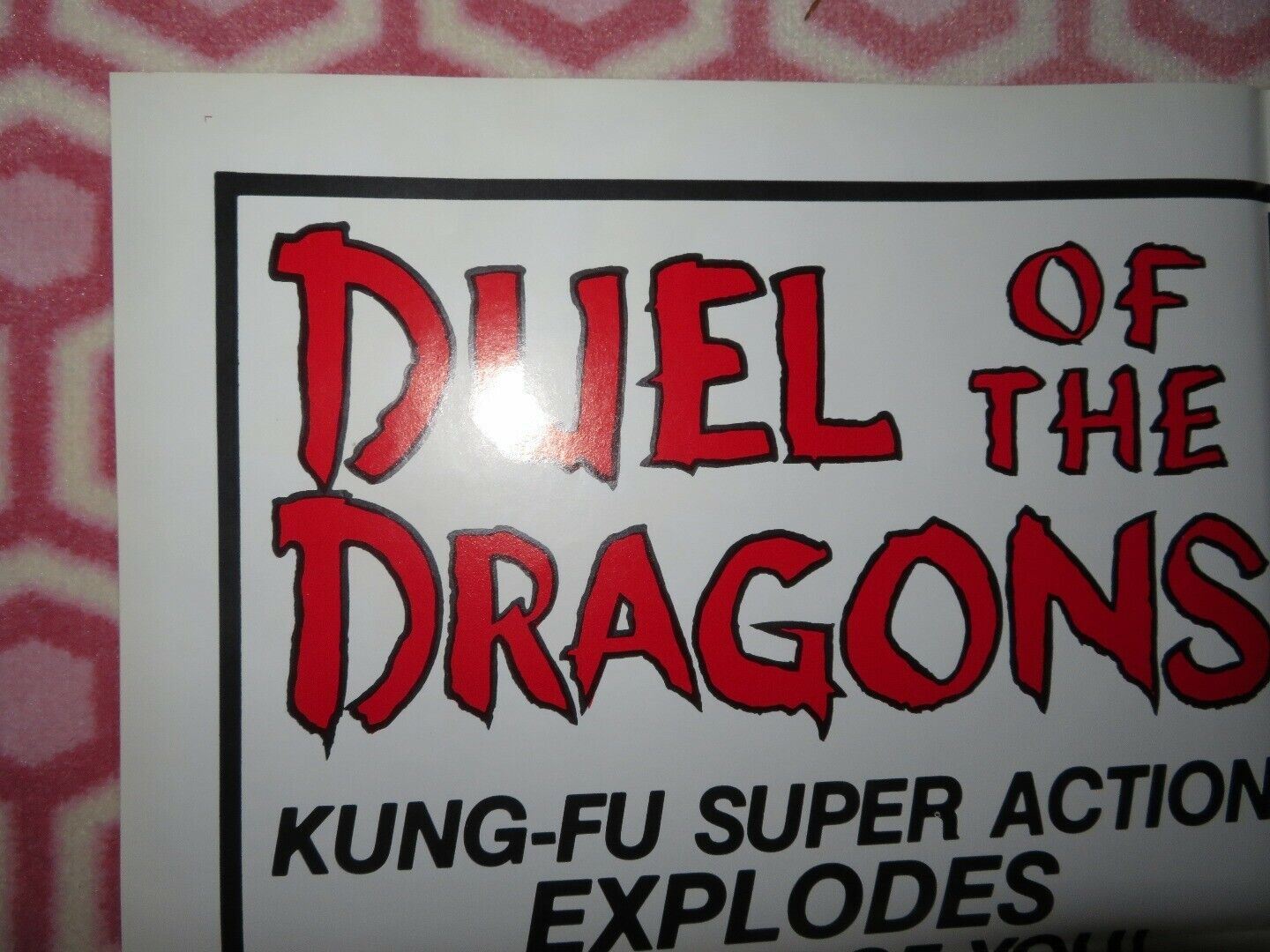 REVENGE OF THE DRUNKEN MASTER / DUEL OF THE DRAGONS US ONE SHEET POSTER 1984 Movie posters