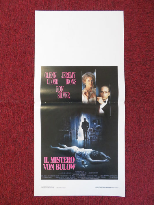 REVERSAL OF FORTUNE ITALIAN LOCANDINA POSTER GLENN CLOSE JEREMY IRONS 1990 Rendezvous Cinema Movie posters