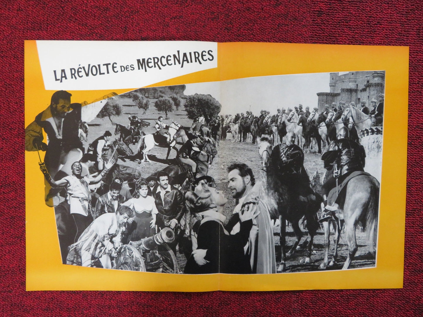 REVOLT OF THE MERCENARIES FRENCH BROCHURE VIRGINIA MAYO CONRAD SON MARTIN 1961 Rendezvous Cinema Movie posters