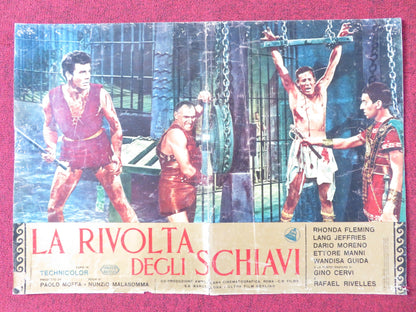REVOLT OF THE SLAVES - D ITALIAN FOTOBUSTA POSTER R. FLEMING LANG JEFFRIES 1960 Rendezvous Cinema Movie posters
