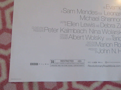 REVOLUTIONARY ROAD US ONE SHEET ROLLED POSTER WINSLET DICAPRIO 2008 Movie posters