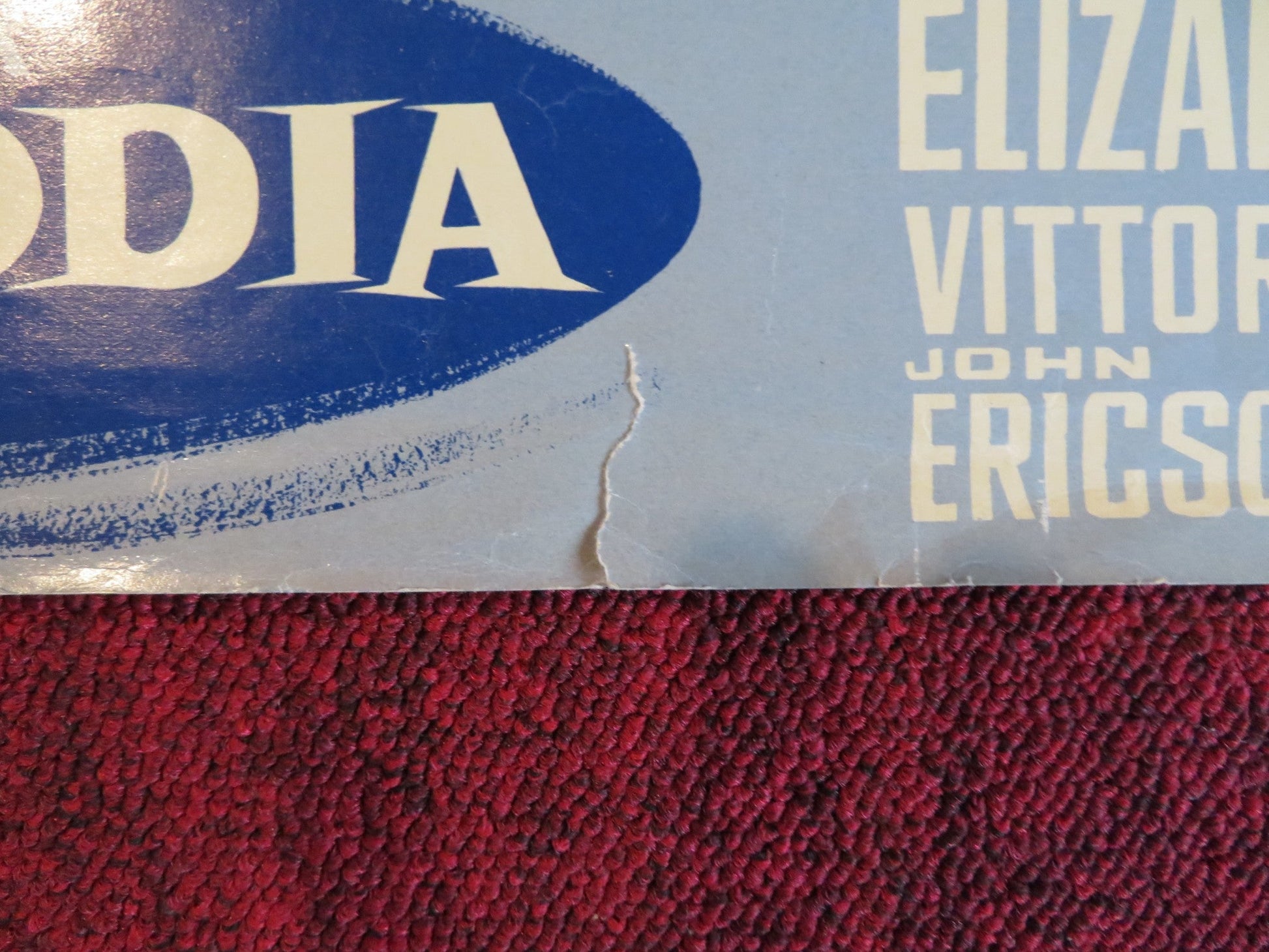 RHAPSODY ITALIAN FOTOBUSTA POSTER ELIZABETH TAYLOR VITTORIO GASSMAN 1954 Rendezvous Cinema Movie posters