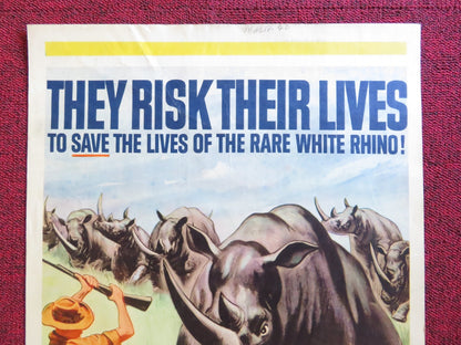 RHINO! US INSERT (14"x 36") POSTER HARRY GUARDINO SHIRLEY EATON 1964 Rendezvous Cinema Movie posters