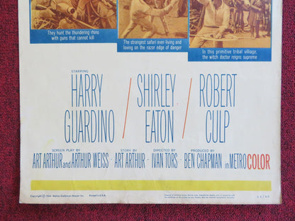 RHINO! US INSERT (14"x 36") POSTER HARRY GUARDINO SHIRLEY EATON 1964 Rendezvous Cinema Movie posters