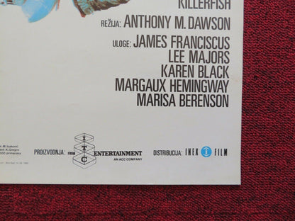 RIBEUBICE/ Killer Fish YUGOSLAVIAN (19"x 27") POSTER LEE MAJORS 1979 Movie posters