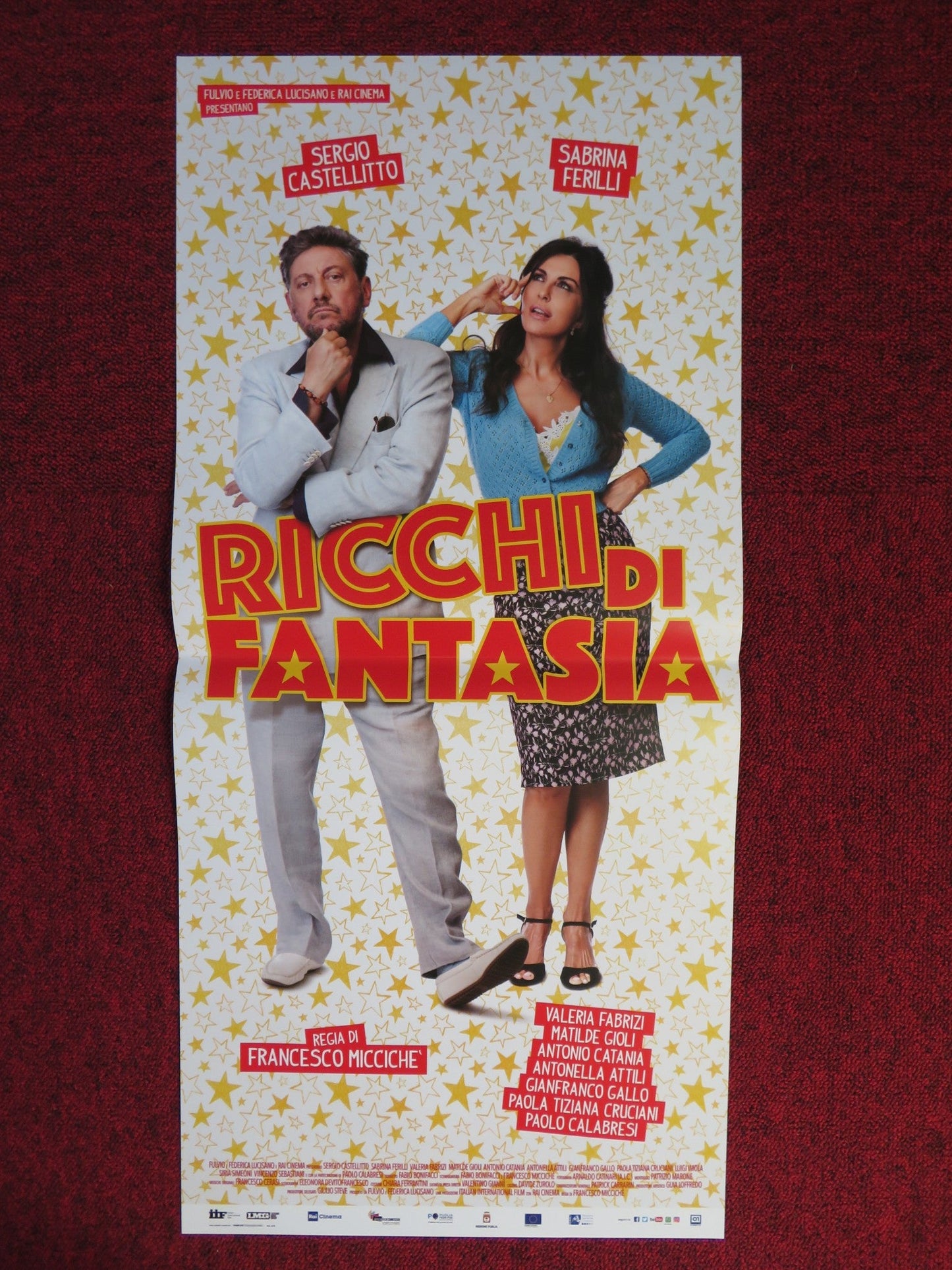 RICCHI DI FANTASIA ITALIAN LOCANDINA POSTER SERGIO CASTELLITTO 2018 Rendezvous Cinema Movie posters