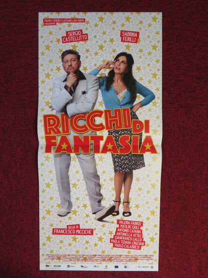 RICCHI DI FANTASIA ITALIAN LOCANDINA POSTER SERGIO CASTELLITTO 2018 Rendezvous Cinema Movie posters