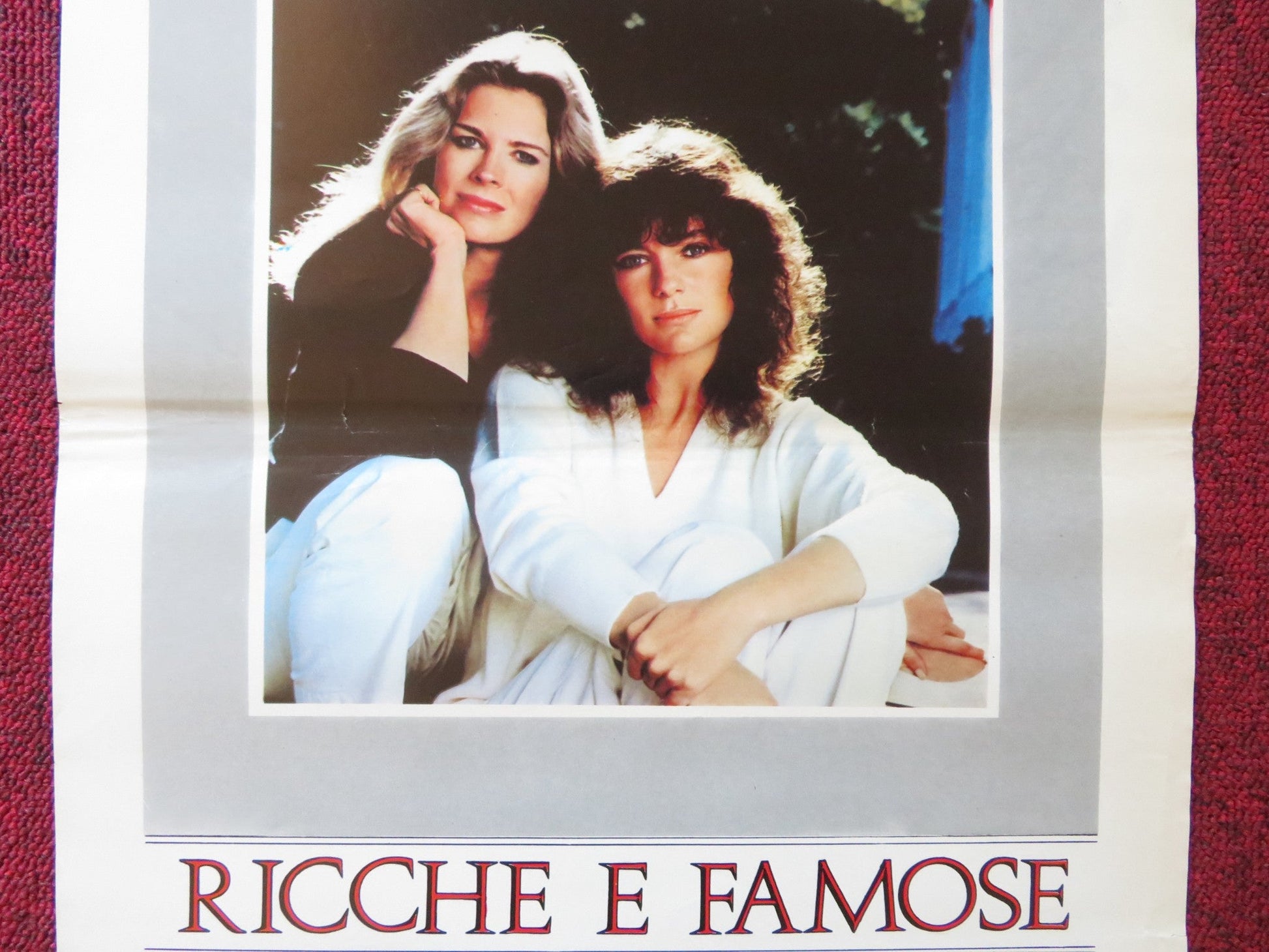 RICH AND FAMOUS ITALIAN LOCANDINA POSTER JACQUELINE BISSET CANDICE BERGEN 1981 Rendezvous Cinema Movie posters