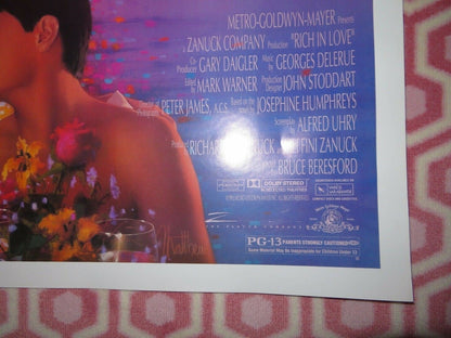 RICH IN LOVE ONE SHEET ROLLED POSTER ALBERT FINNEY KYLE MSCLACHLAN 1992 Movie posters