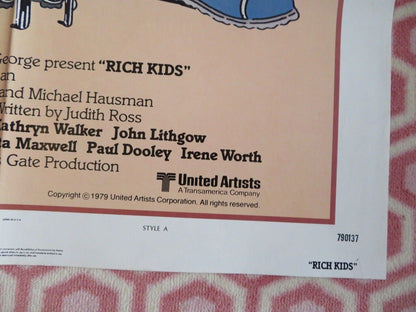 RICH KIDS STYLE A US ONE SHEET POSTER G JOHN LITHGOW TRINI ALVARADO 1979 Movie posters