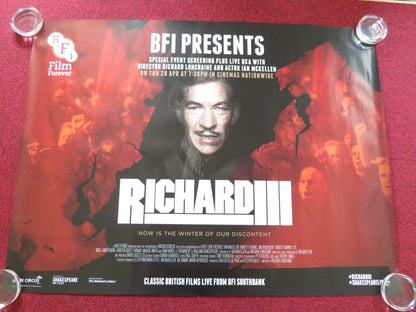 RICHARD III UK QUAD (30"x 40") ROLLED POSTER IAN MCKELLEN BILL PATERSON 1995 Rendezvous Cinema Movie posters