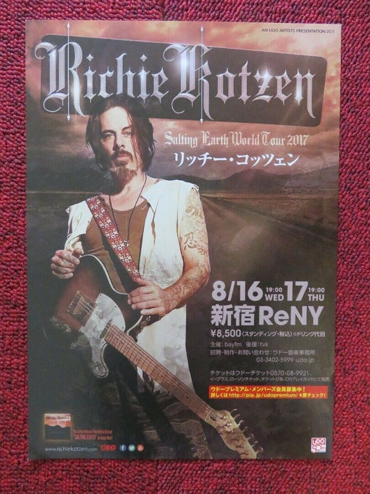 RICHIE KOTZEN - SALTING EARTH WORLD TOUR JAPANESE MUSIC TOUR GIG POSTER 2017 Movie posters