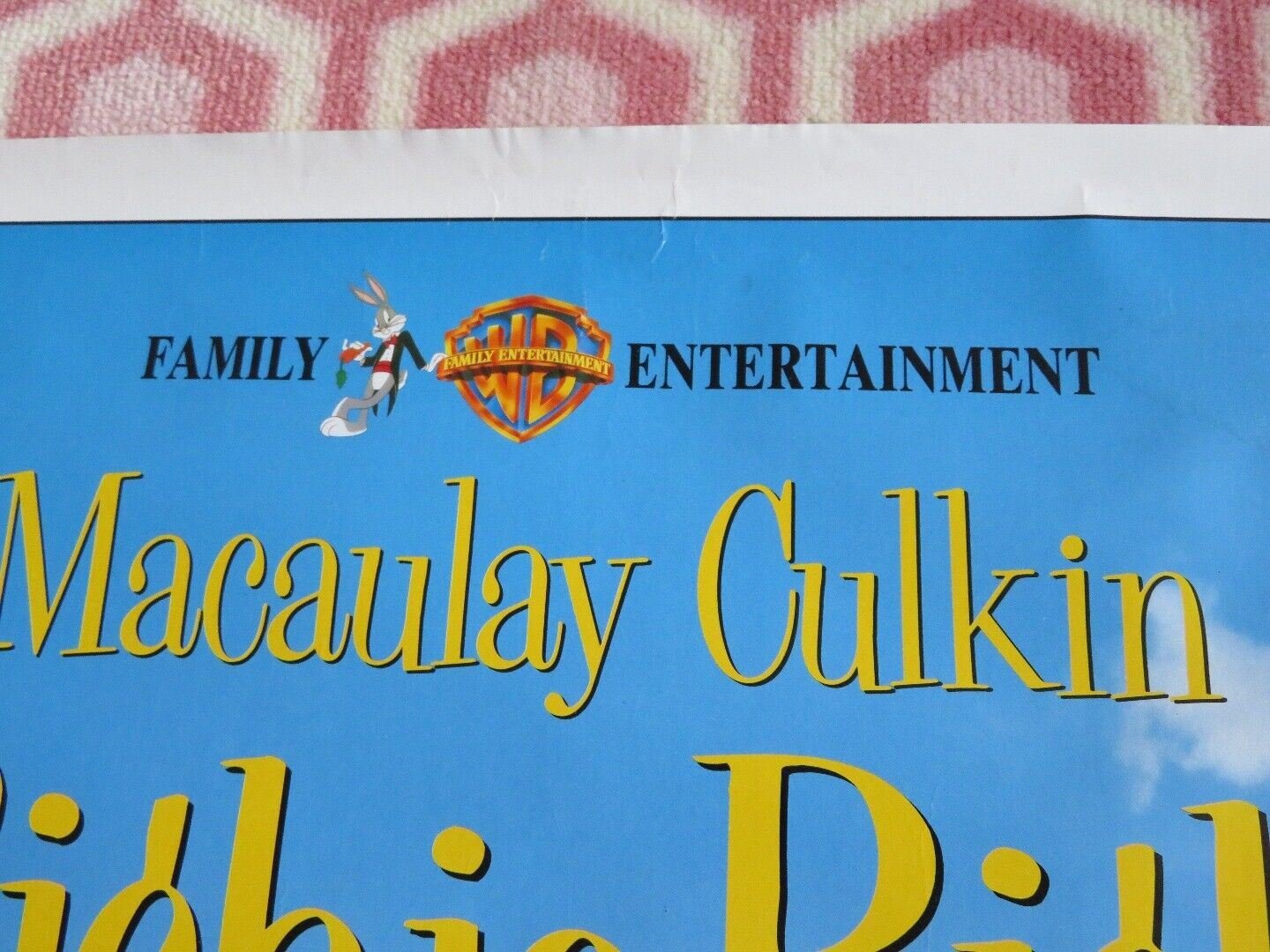 RICHIE RICH VHS VIDEO US ONE SHEET ROLLED POSTER MACAULAY CULKIN 1994 Rendezvous Cinema Movie posters