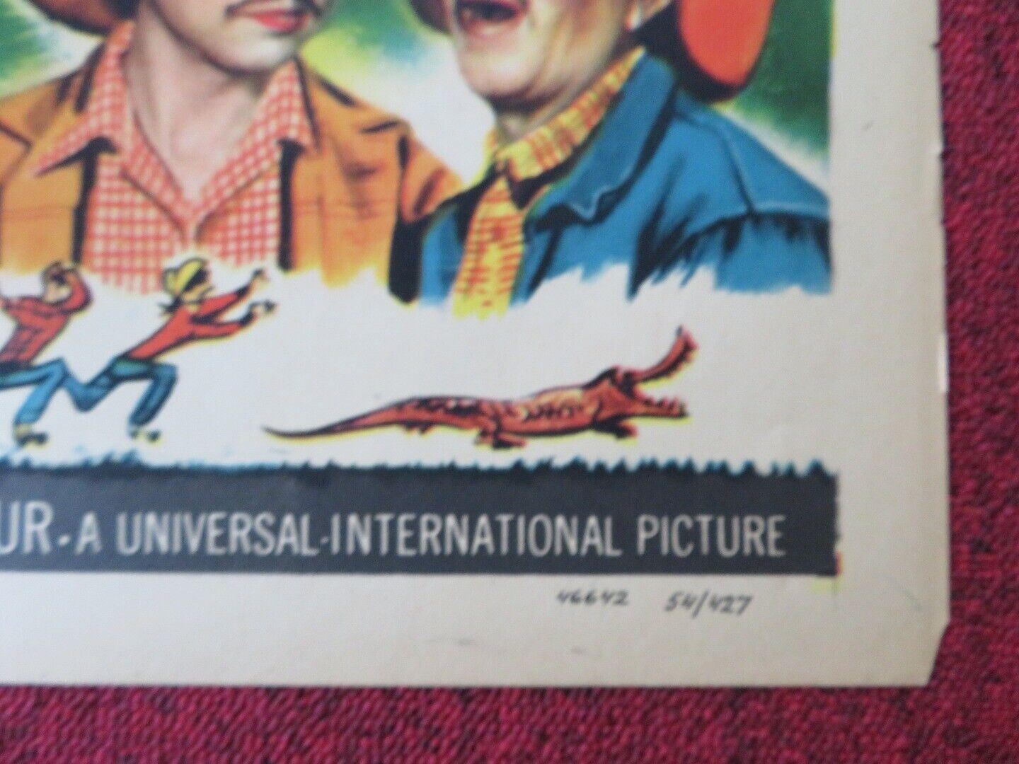 RICOCHET ROMANCE FOLDED US ONE SHEET POSTER MARJORIE MAIN CHILL WILLS 1954 Movie posters