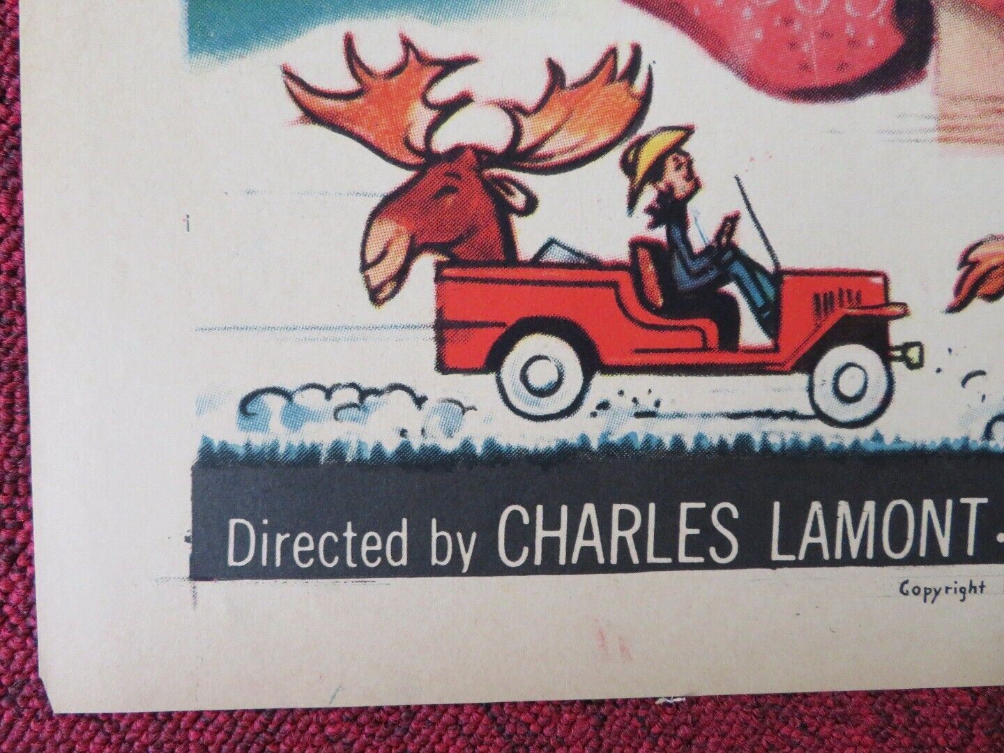 RICOCHET ROMANCE FOLDED US ONE SHEET POSTER MARJORIE MAIN CHILL WILLS 1954 Movie posters