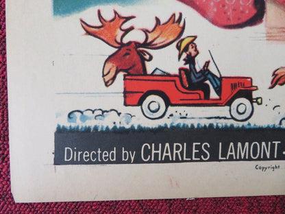 RICOCHET ROMANCE FOLDED US ONE SHEET POSTER MARJORIE MAIN CHILL WILLS 1954 Movie posters