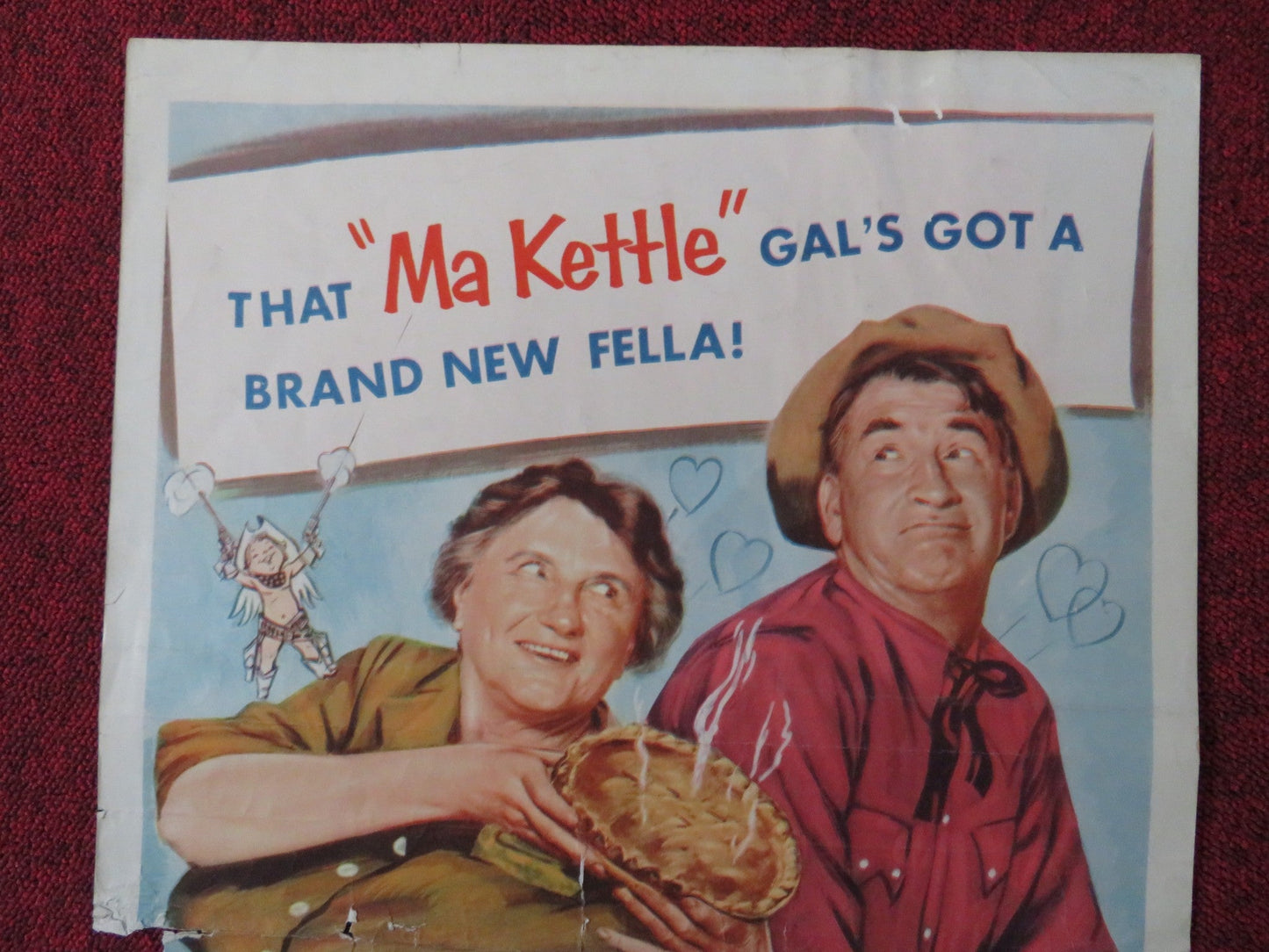 RICOCHET ROMANCE US INSERT (14"x 36") POSTER MARJORIE MAIN CHILL WILLS 1954 Rendezvous Cinema Movie posters