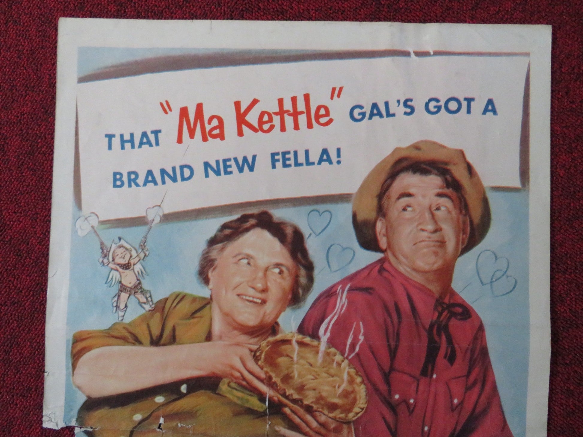 RICOCHET ROMANCE US INSERT (14"x 36") POSTER MARJORIE MAIN CHILL WILLS 1954 Rendezvous Cinema Movie posters