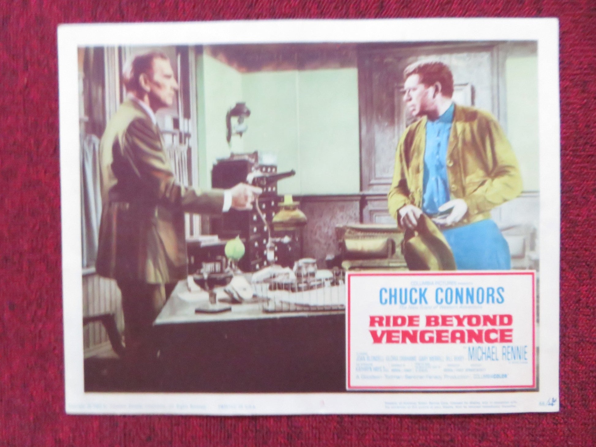 RIDE BEYOND VENGEANCE US LOBBY CARD FULL SET CHUCK CONNORS MICHAEL RENNIE 1966 Rendezvous Cinema Movie posters