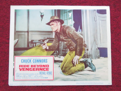 RIDE BEYOND VENGEANCE US LOBBY CARD FULL SET CHUCK CONNORS MICHAEL RENNIE 1966 Rendezvous Cinema Movie posters